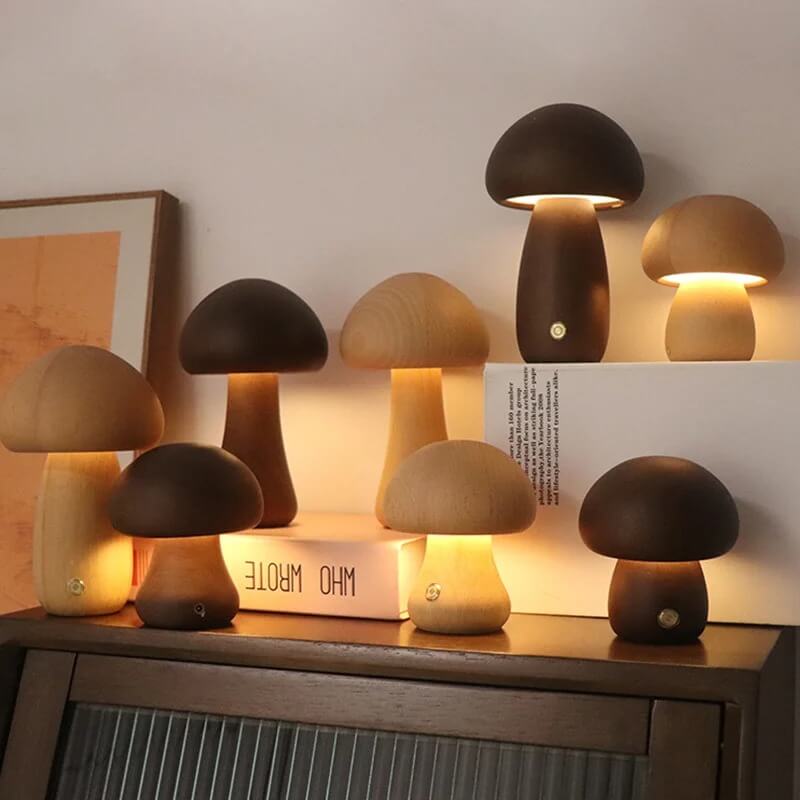 PortoBello - Fortryllende soppformet lampe med justerbar lysstyrke