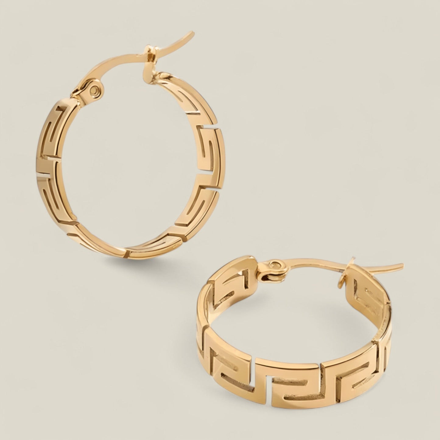 Emily - Elegant Gresk-Inspirert Øredobber med Delikat Design-2