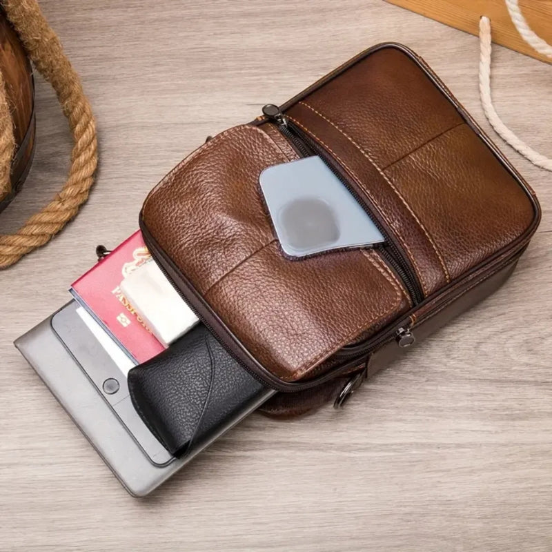 Reidar – Stor skulderveske med justerbar stropp og glidelås