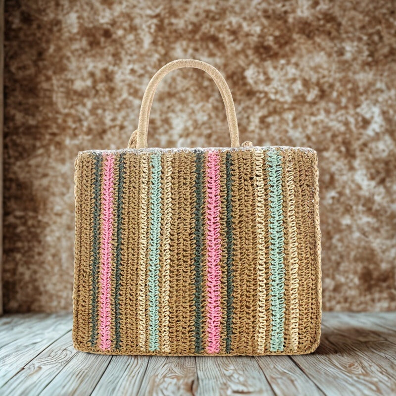 Nicole – Toteveske med Glidelås og Håndtak