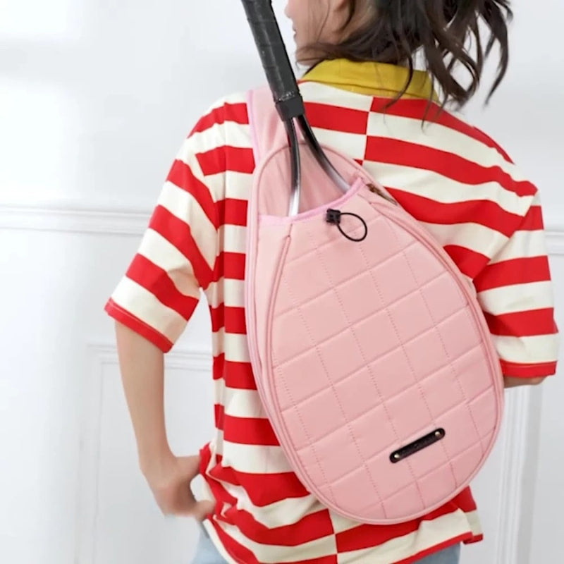 RacketHold – Tennissekk med Justerbar Skulderstropp og Glidelåslommer