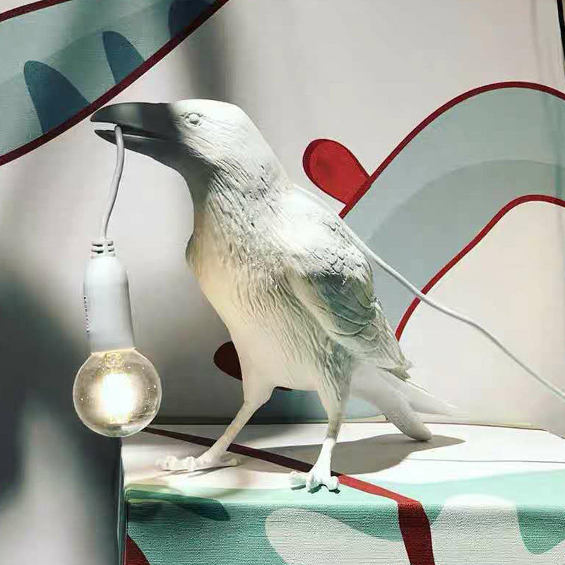 LumaPerch – Fugleformet bordlampe med skulpturelt Utforming og varmt omgivelseslys