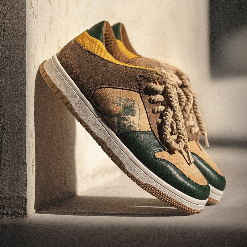 Carl – Rund tå casual sneakers med snøring