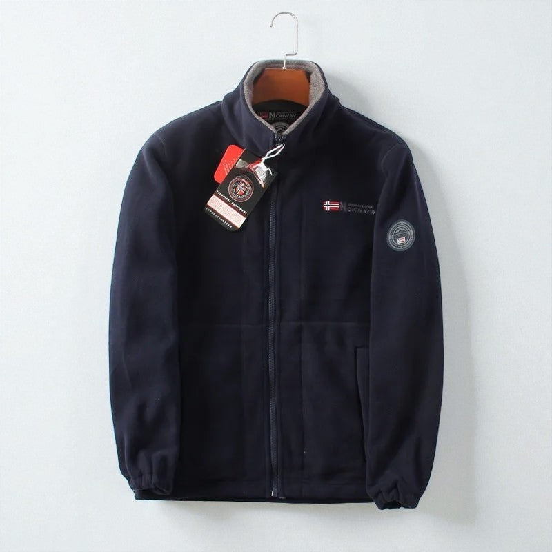 Anthony – Langermet jakke med ståkrage og glidelås