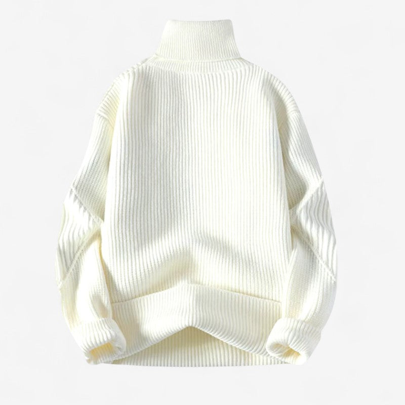 Banner – Langermet Genser med Høyt Hals