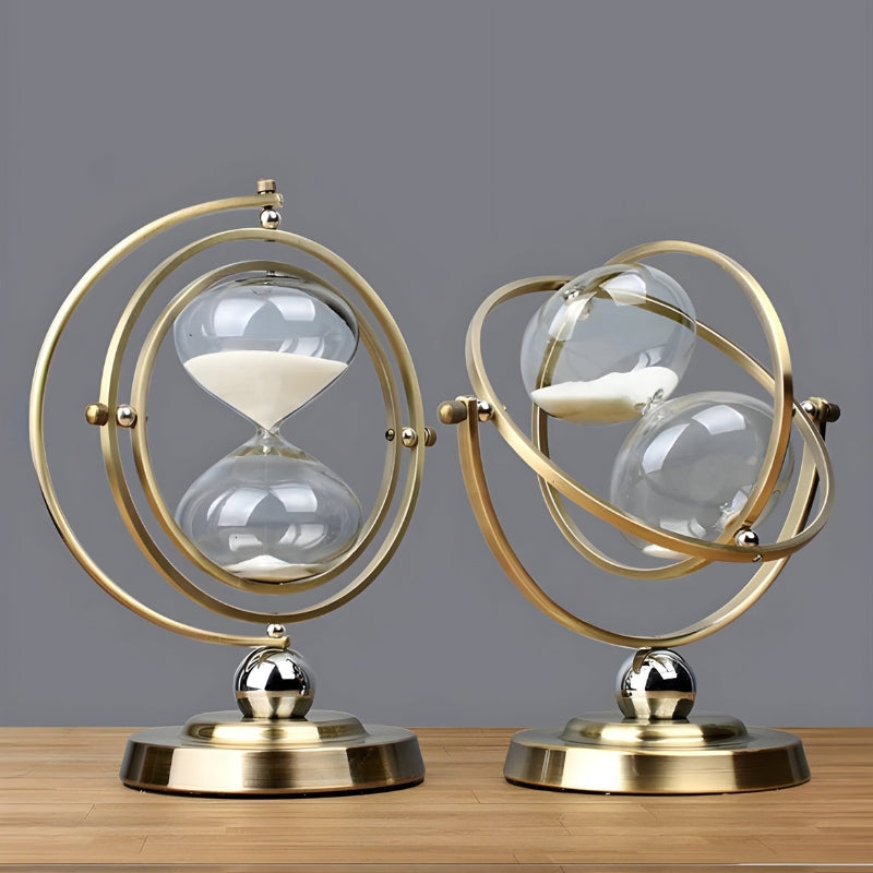 NordicFlow – Nordic Retro Metall Timeglass for Hjem- og Kontordekorasjon