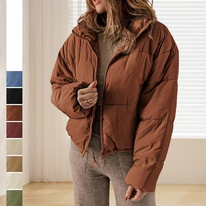 Naomi – Langermet Glidelåsjakke med Sidelommer