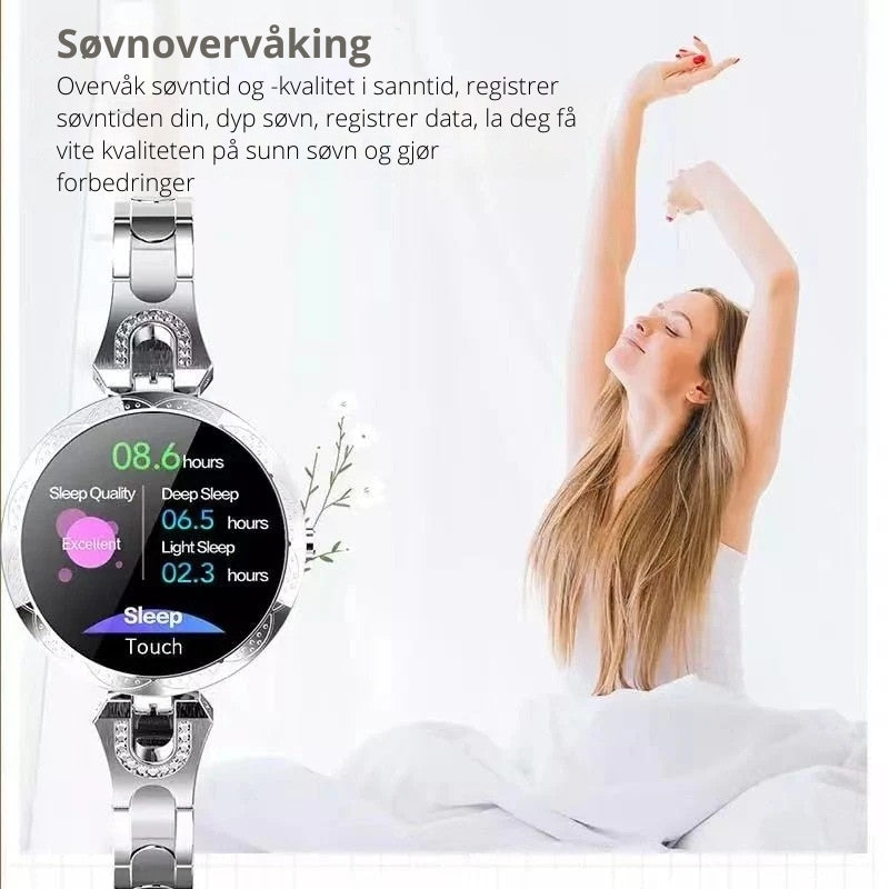 Lily - Vanntett smart treningsklokke med puls- og blodtrykksmåler