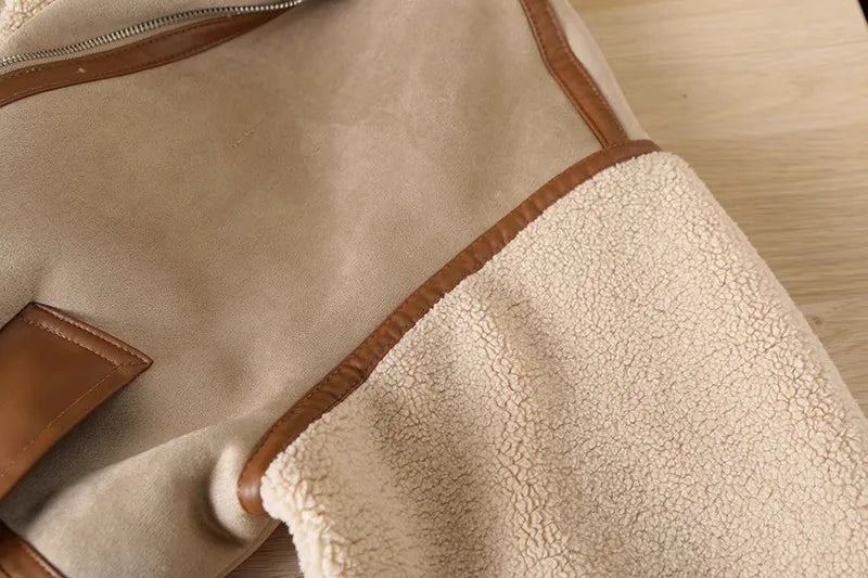 Juno - Komfortabel langermet fuskepelsjakke