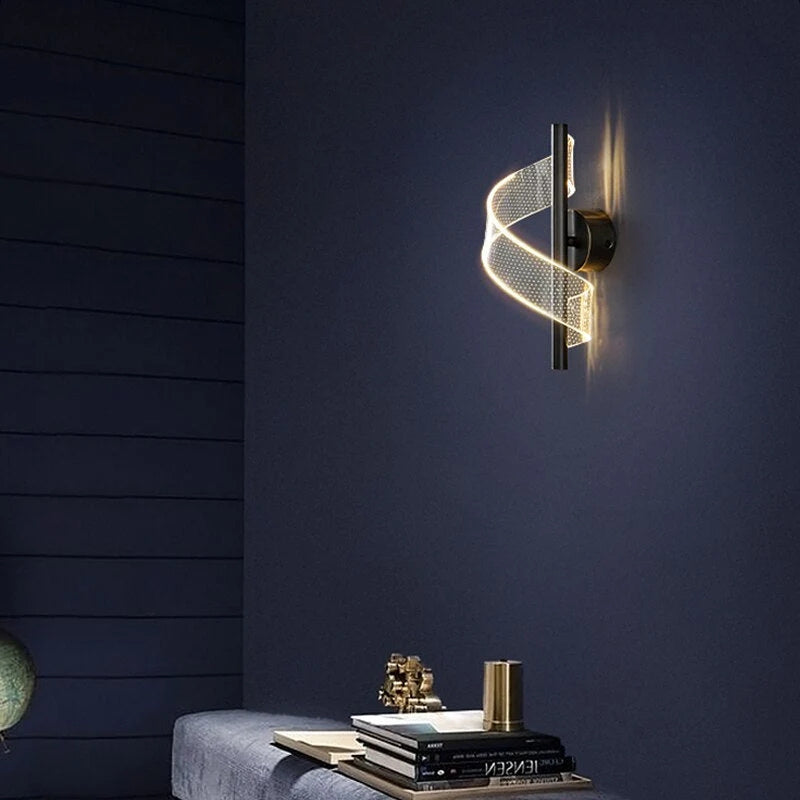 BrightAura – Justerbar LED Vegglampe for Innendørsbelysning