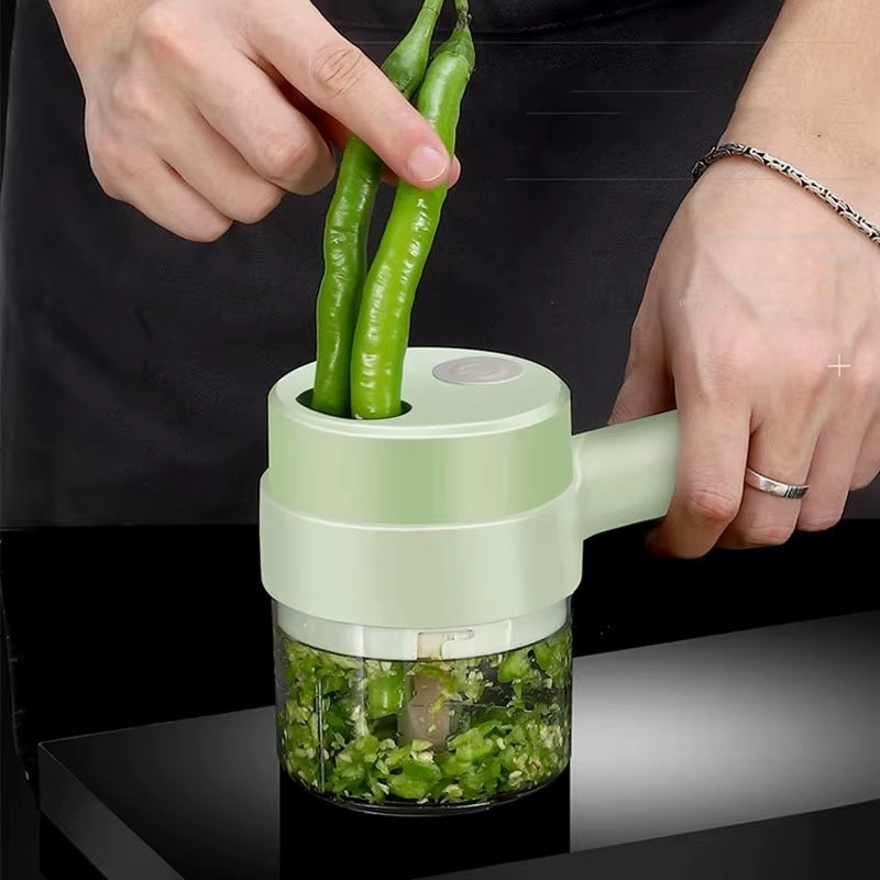 ChopMaster - Elektrisk grønnsakskutter med USB-oppladbar og trådløs design