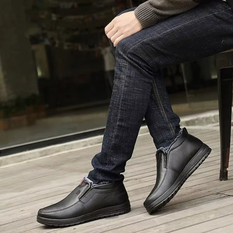 Robin - Ankelstøvletter med fleecefôr og rund tå