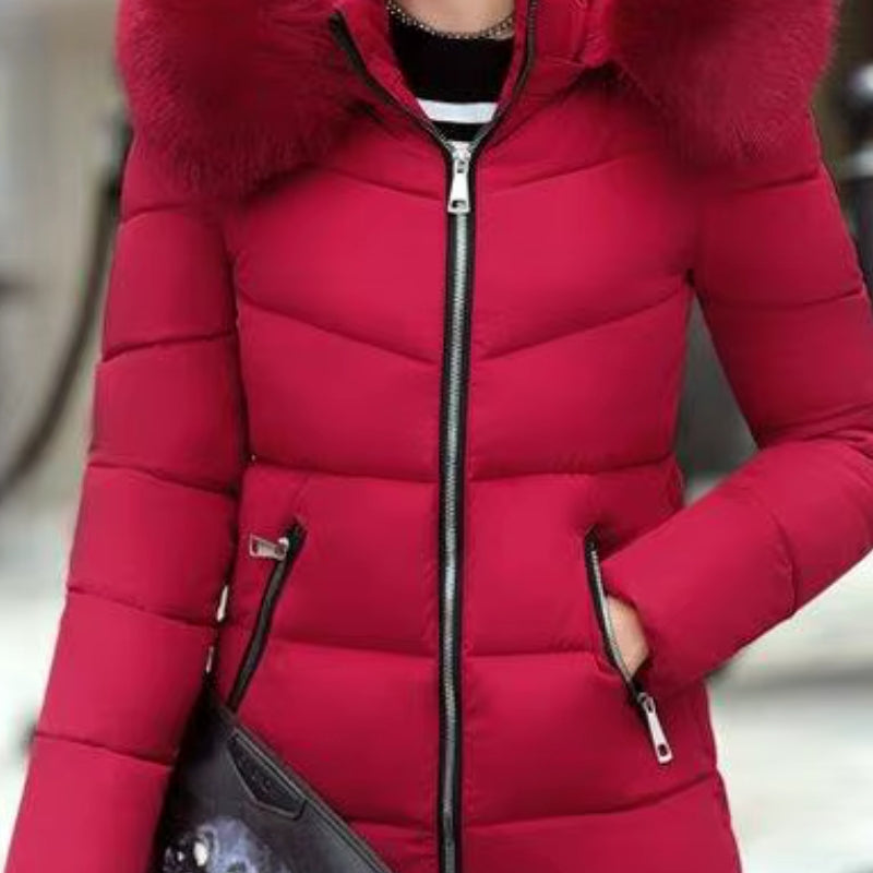 Else – Langermet pelshette tykk frakk