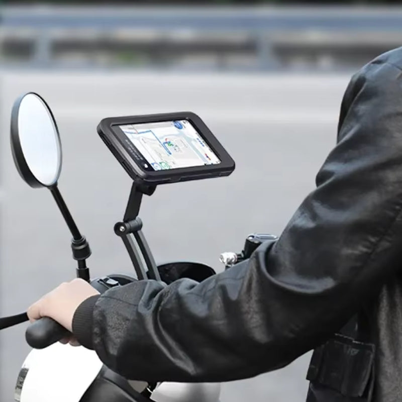 RideMate – Roterende motorsykkeltelefonholder med powerbank