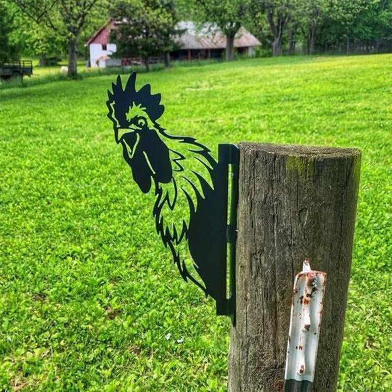 PeepCraft - Tittende geit Kunstverk for hagedekor