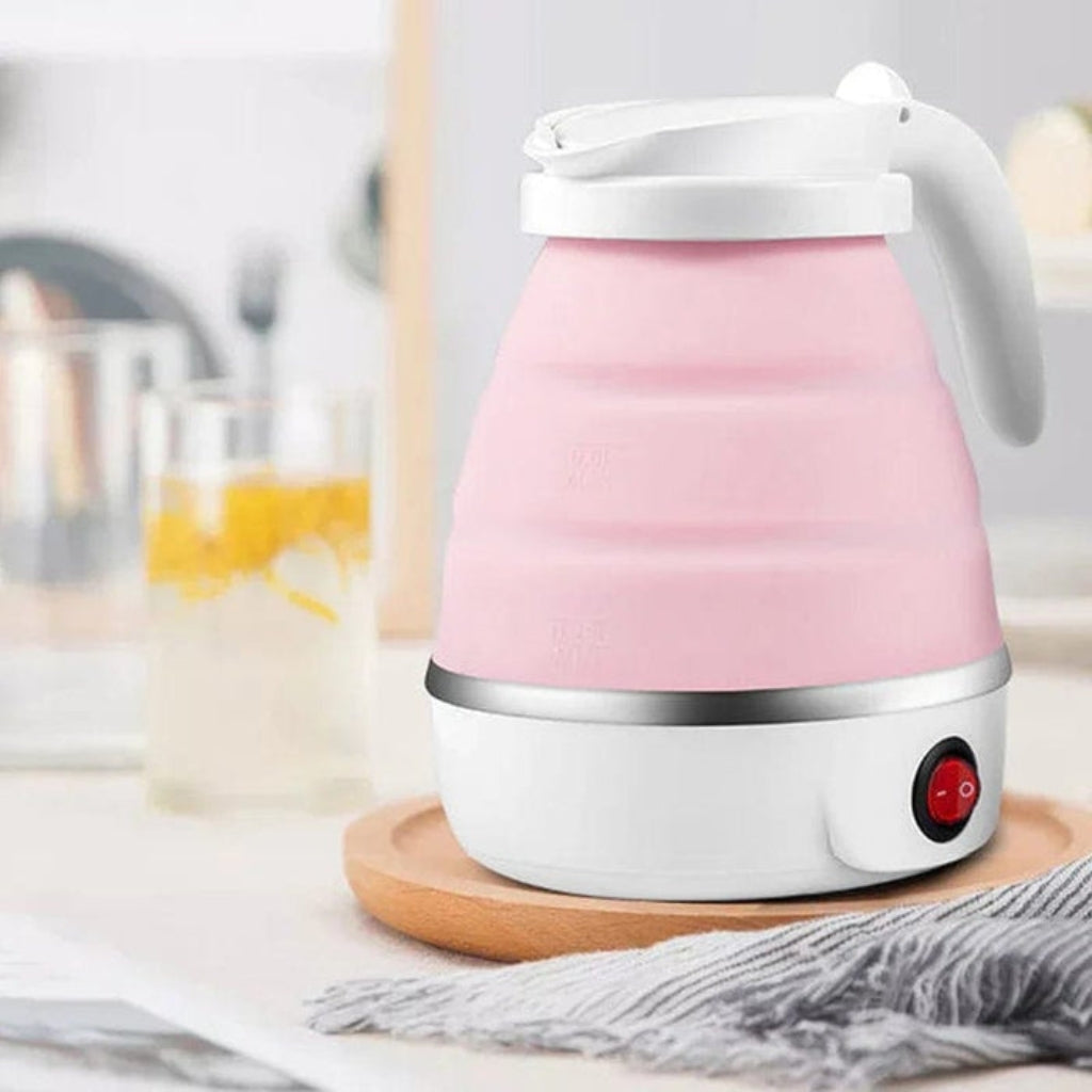 SteamFold – Mini Elektrisk Vannkoker med Bærbart og Sammenleggbart Design