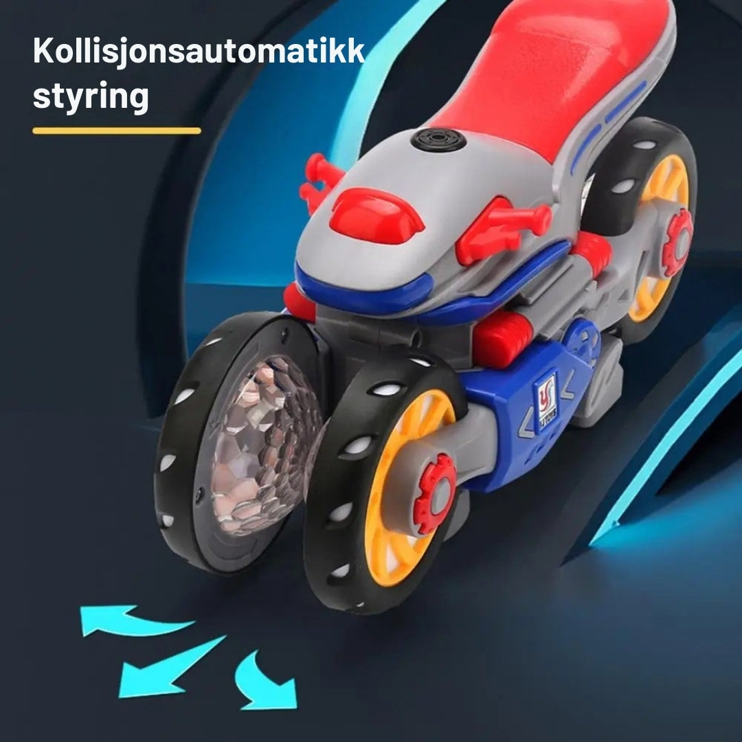 TurboTwist - Elektrisk motorsykkel med lys for kreativ og trygg lek