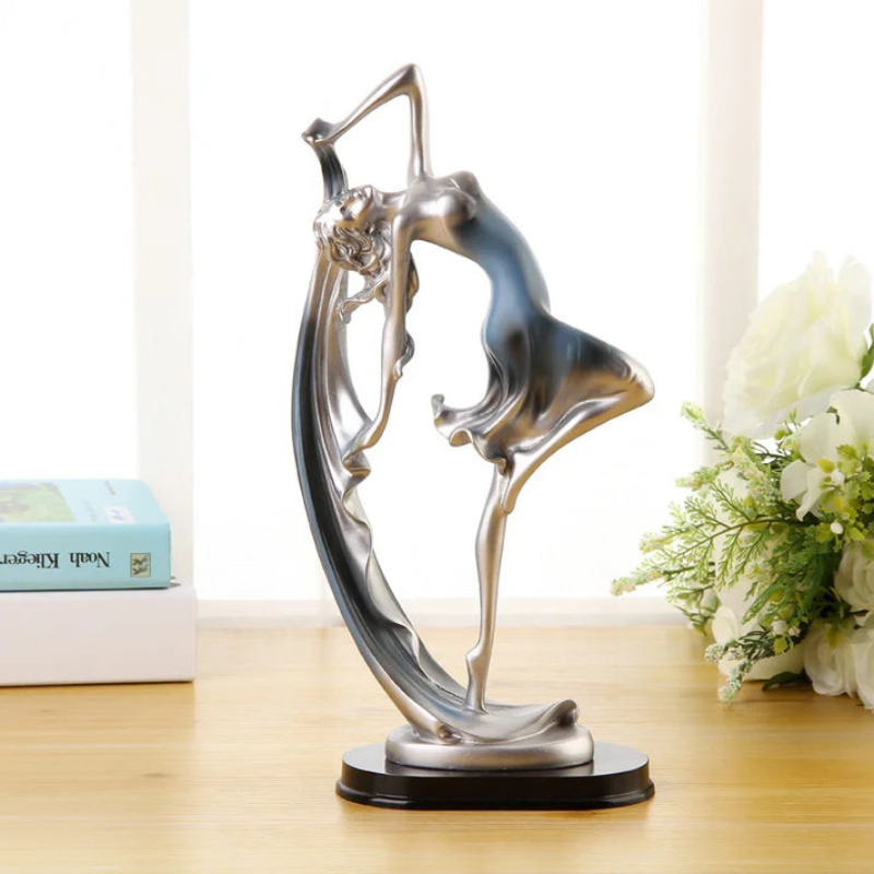 GraceFlex - Moderne skulptur av dansende kvinne med minimalistisk form