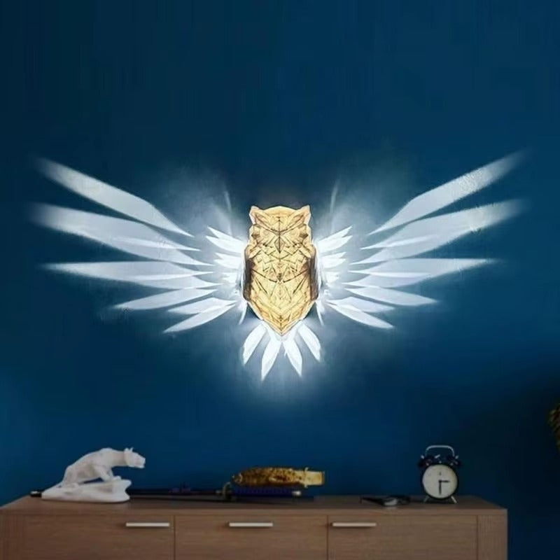 GlowBeast - 3D Dyre LED Vegglampe med dekorativ effekt