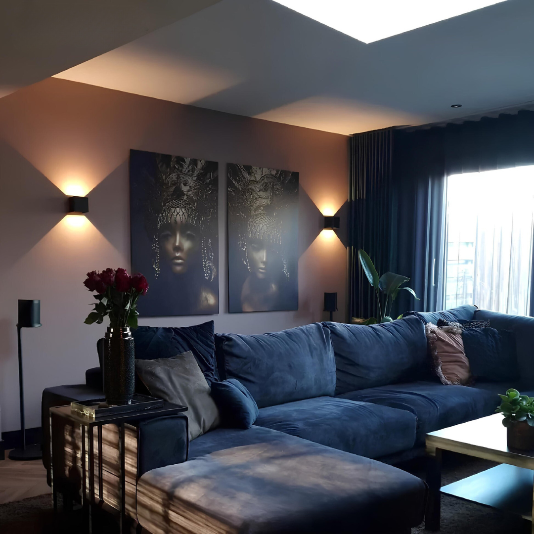 GlowBright – Stilig vegglampe med myk glød for en koselig atmosfære