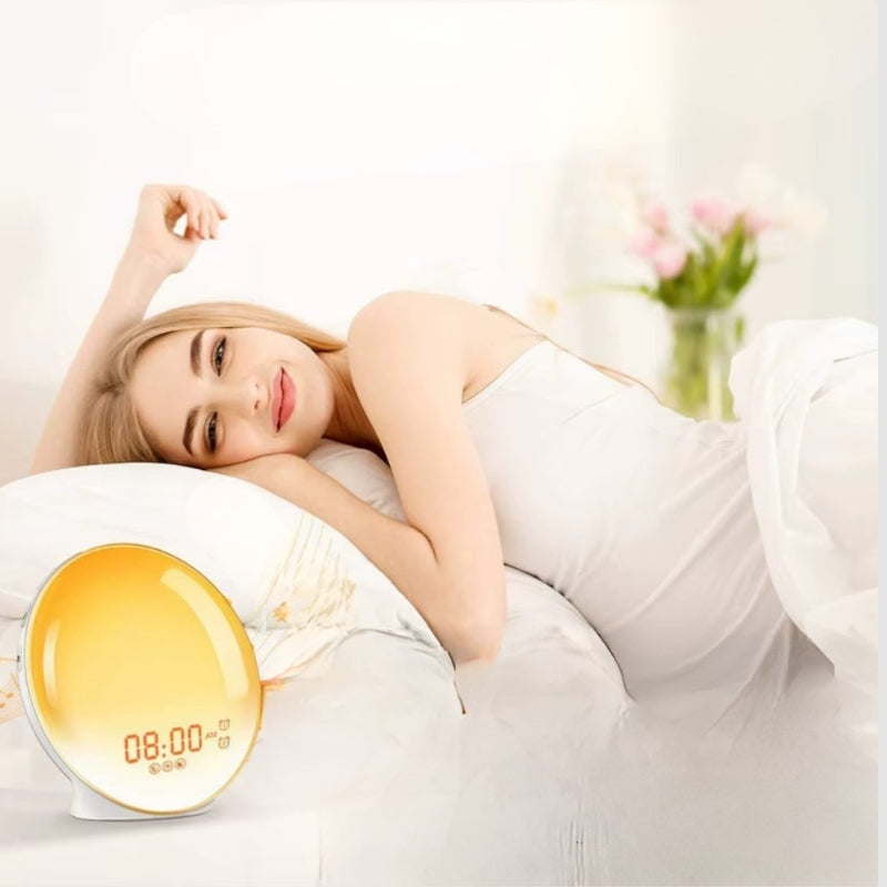 GlowClock – Vekkeklokke med solinspirasjon og FM-radio