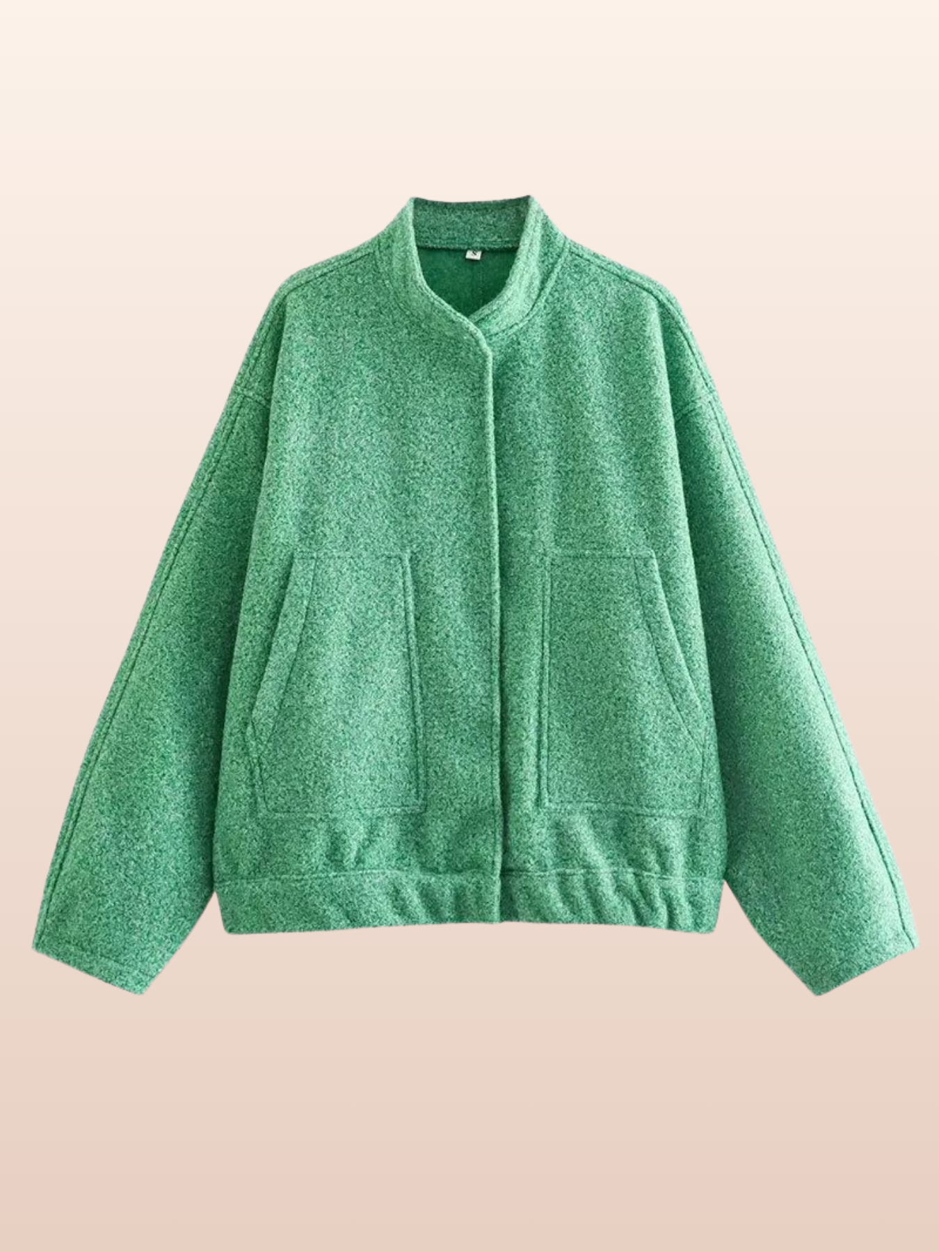 Maya - uformell jakke med mykt stoff og løs passform