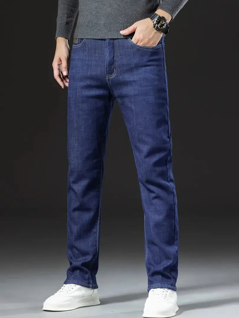 Runar - Fleecefôret denimbukse for ekstra varme og stil