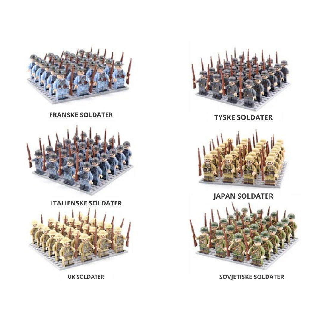 BlockBattles - Byggeklossesett med enheter fra andre verdenskrig for pedagogisk moro