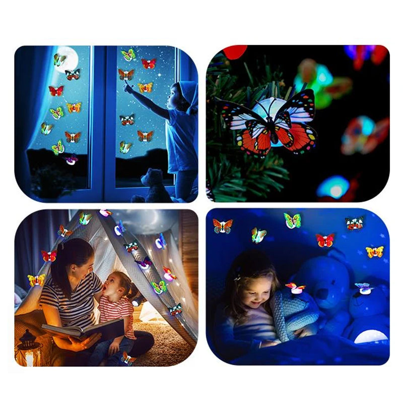 LumiWings – Fortryllende 3D Sommerfuglnattlys med Dekorativ Effekt