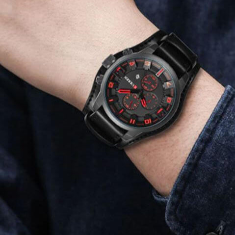 Caleb - Moderne kronografklokke med ripebestandig holdbarhet