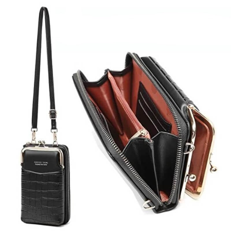 PhoneFlair - Stilig og multifunksjonell veske med krokodillemønster