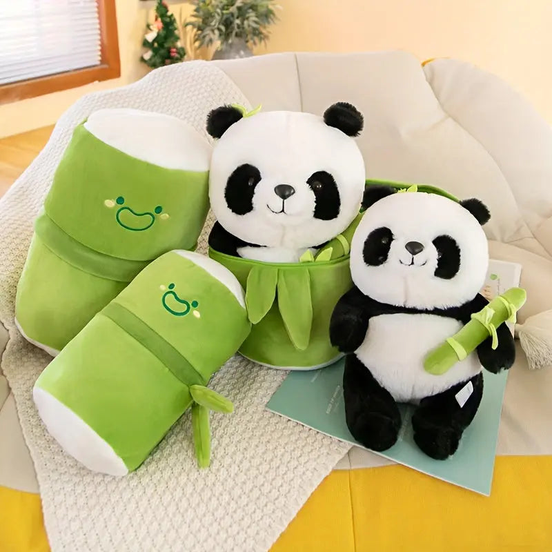 SoftSnuggle - Mykt panda leketøy for avslapping og glede