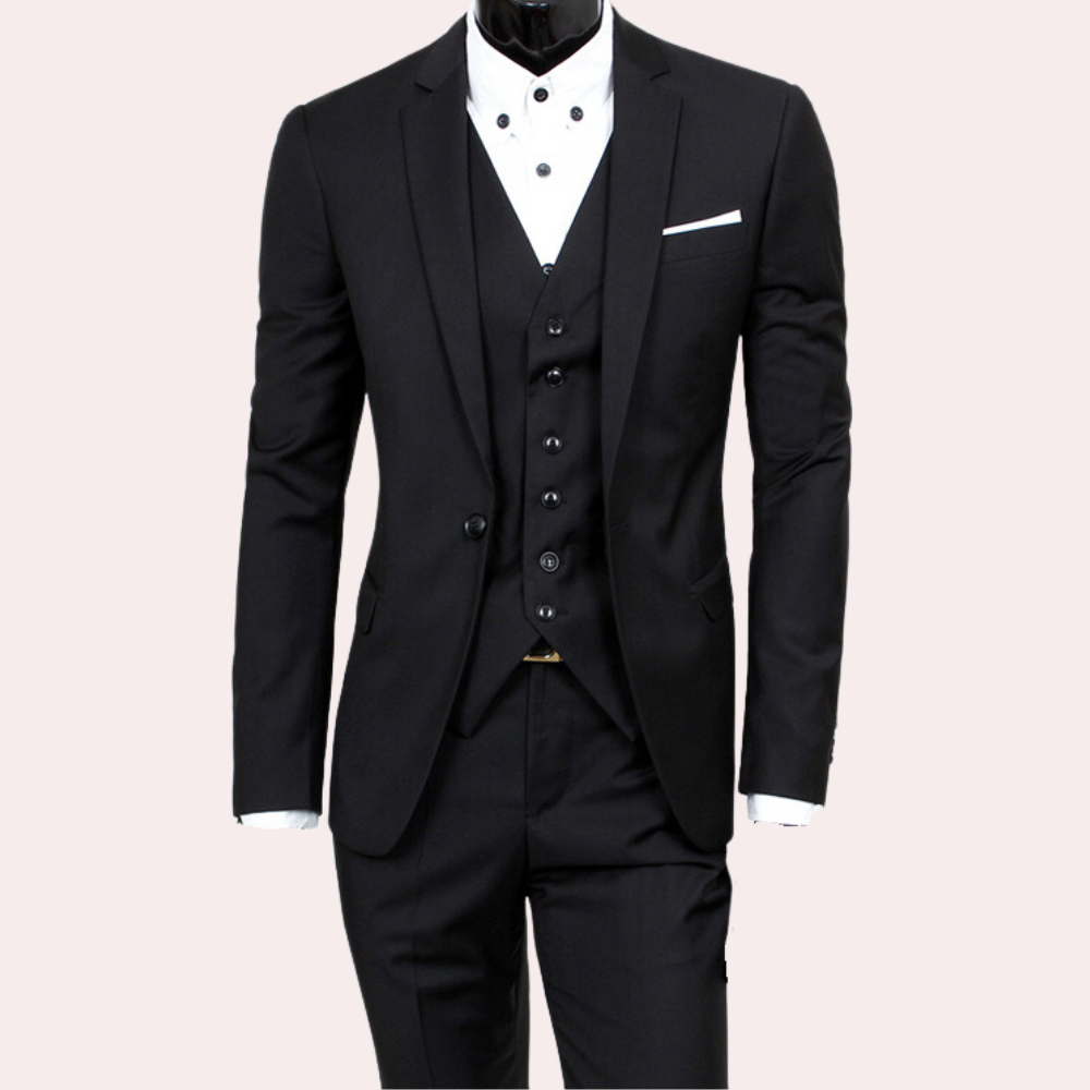 Edwin – Raffinert 3-delt Dress med Langermet Blazer