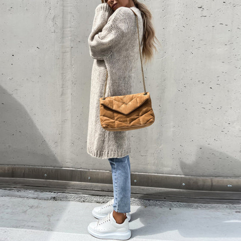Hanna - Langermet Løs Strikket Cardigan for Komfort og Stil