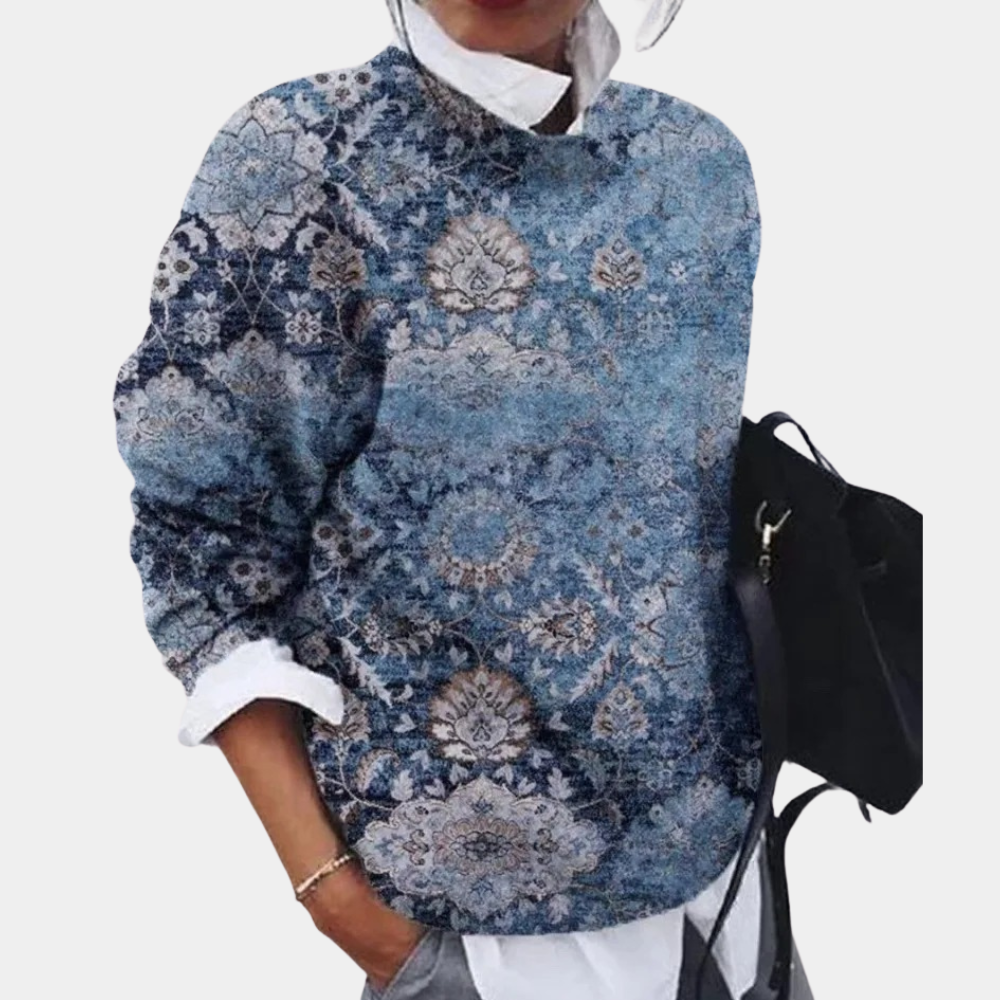 Sophia - Trendy genser med fargerik tekstur