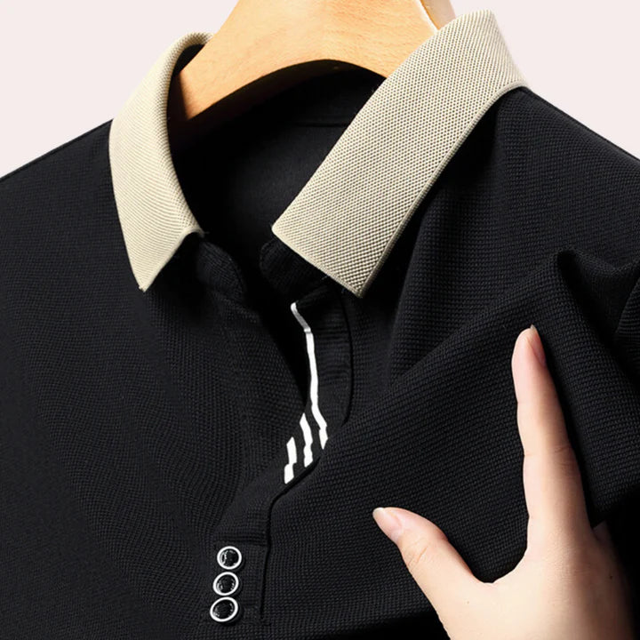 Herman - Langermet skjorte med klassisk hals for et gentleman look