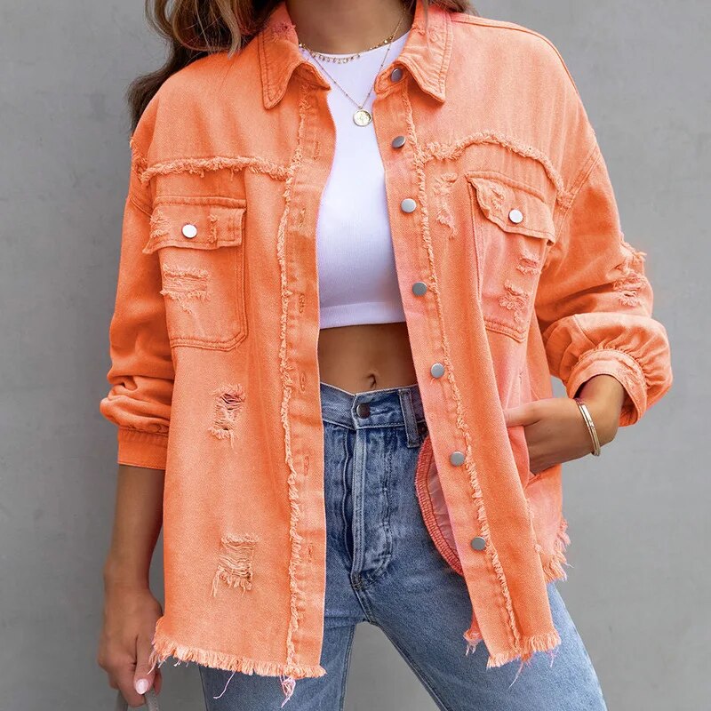 Emma - Klassisk Denimjakke For Moderne Stil
