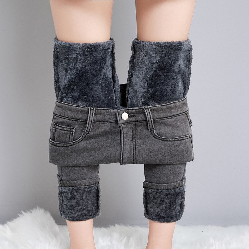 Olivia - Skinny jeans med høy midje og femlommestil