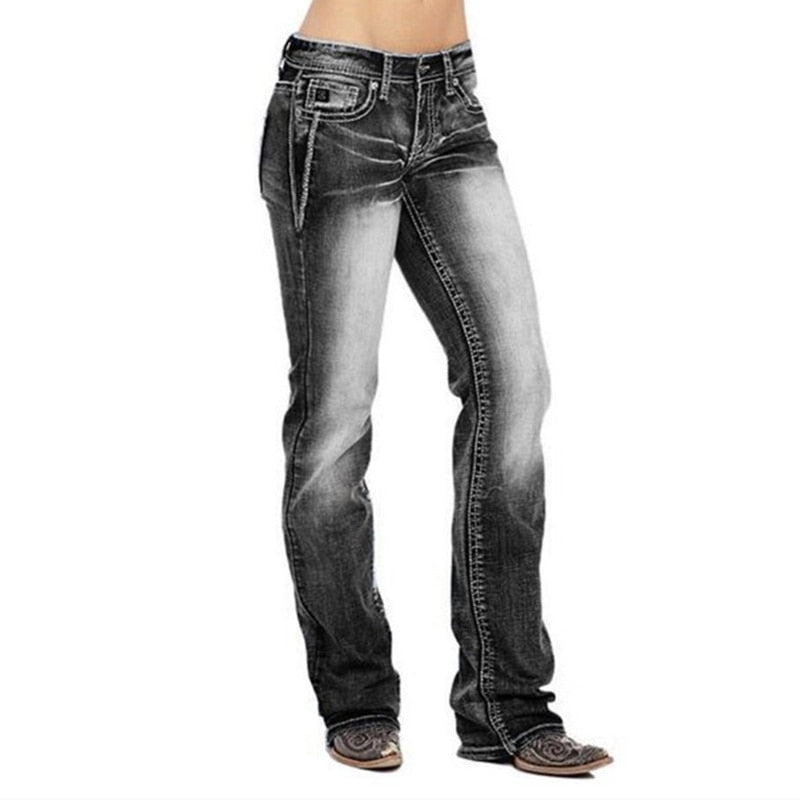 Harper - Stilige Bootcut-jeans med flatterende passform og stretchdesign