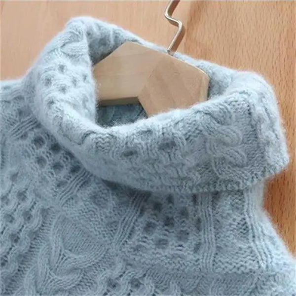 Luna - Chunky cardigan med høy hals og oversized passform