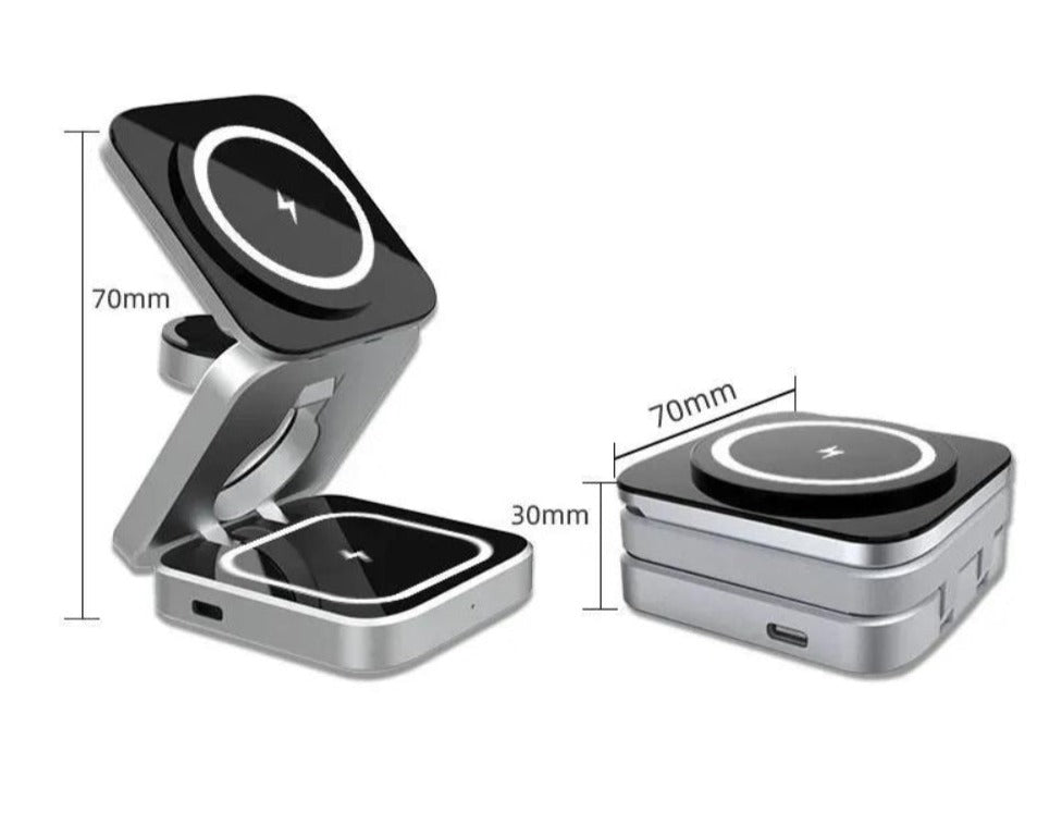 FlexCharge - 3-i-1 Hurtiglader for Apple- og Samsung-enheter