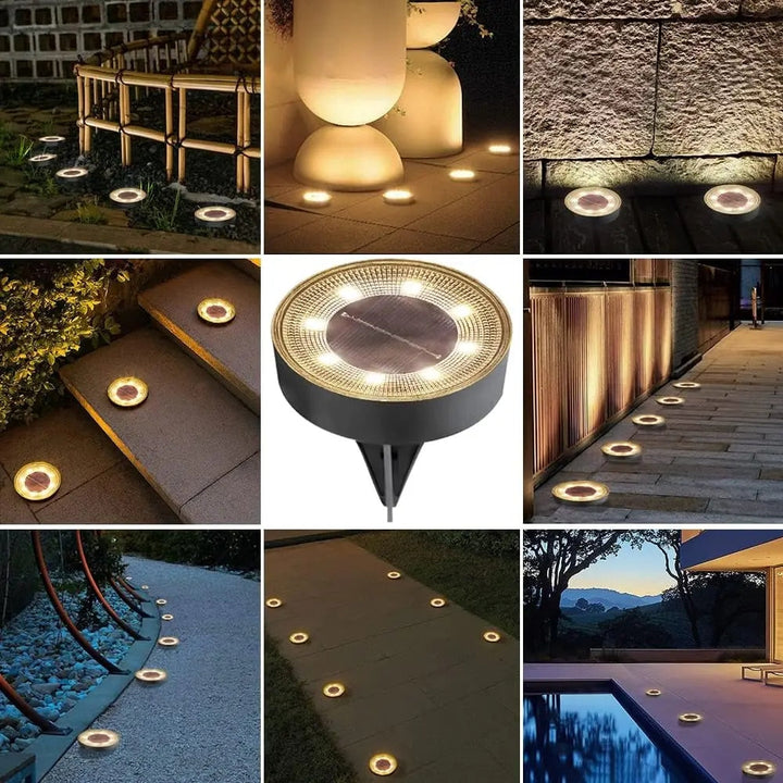 GlowNest - miljøvennlige solcellelamper for hagen med vanntett design