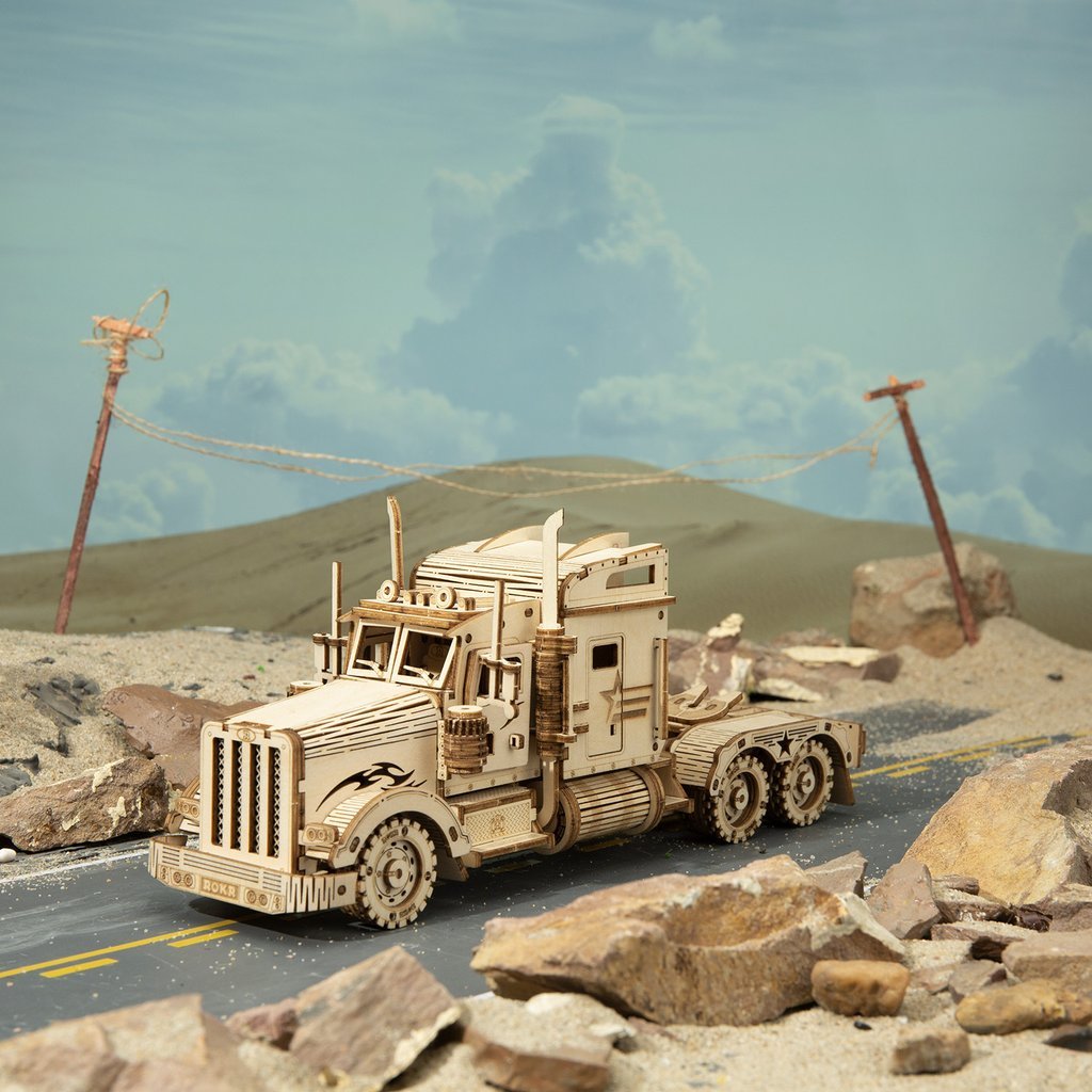 BuildMaster - 3D lastebilpuslespill med realistisk design og brikker som griper inn i hverandre