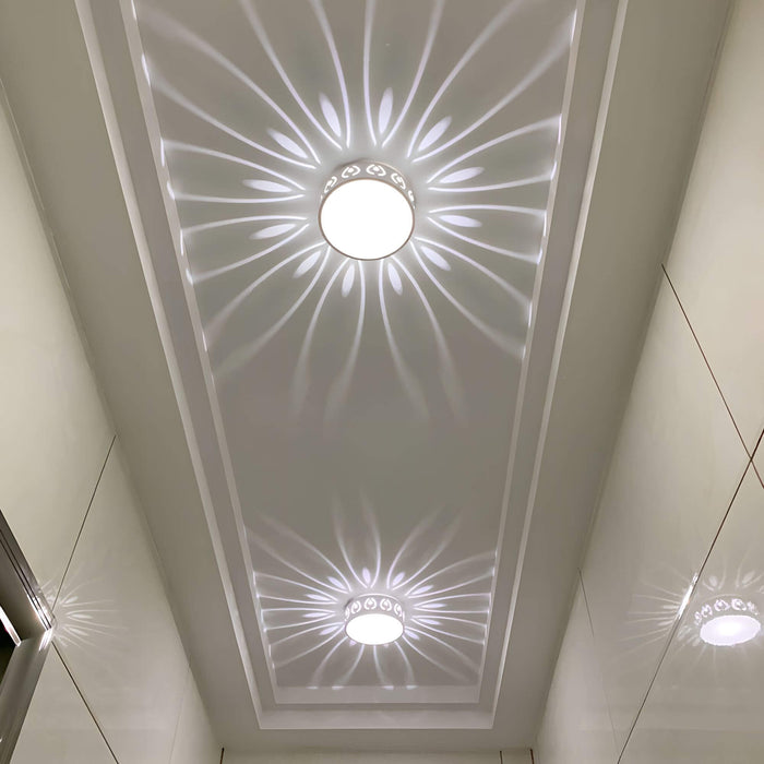 LumaGlow – Moderne LED taklampe med dekorativ lysprojeksjon