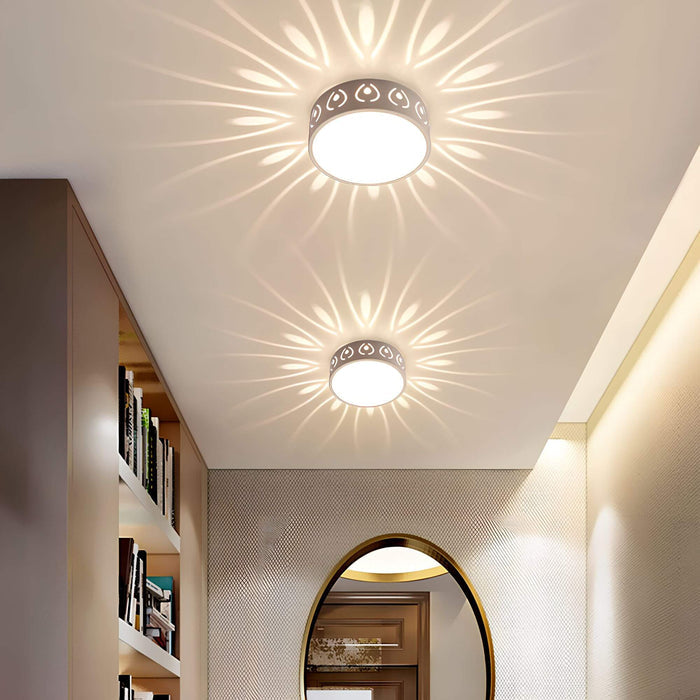 LumaGlow – Moderne LED taklampe med dekorativ lysprojeksjon