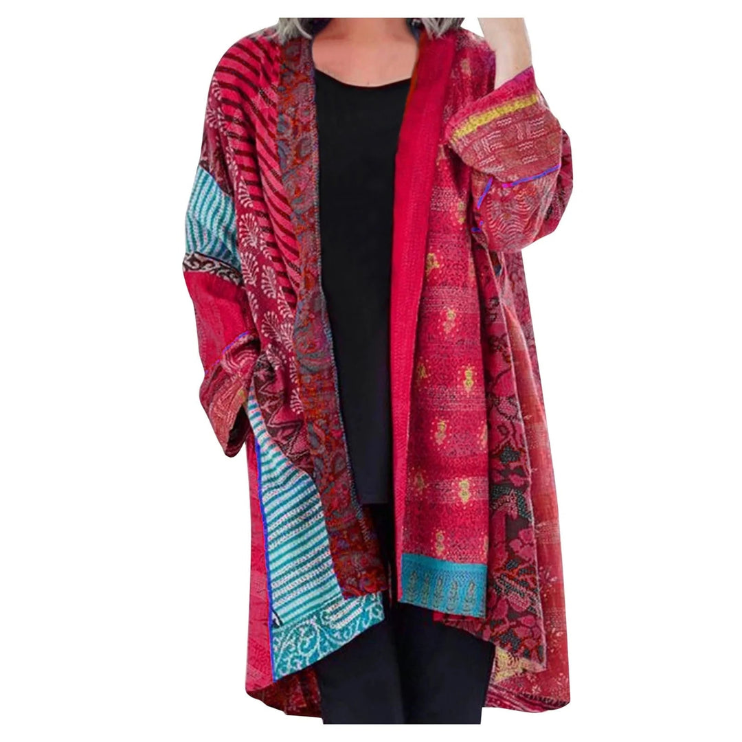 Anna - Koselig langermet vintage cardigan med boho-sjarm