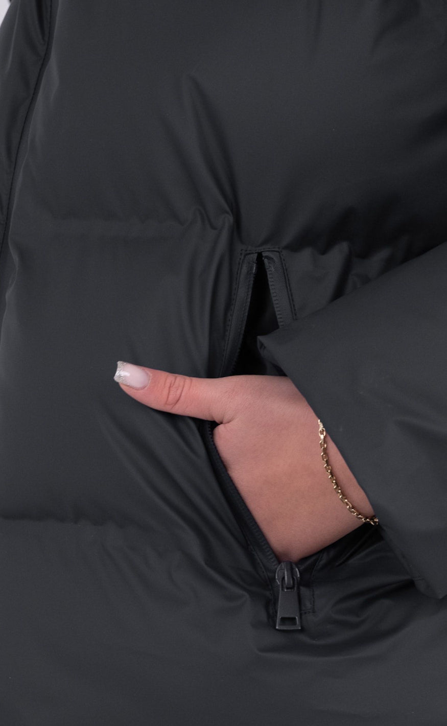 Ella - Varm langermet hettejakke med glidelås