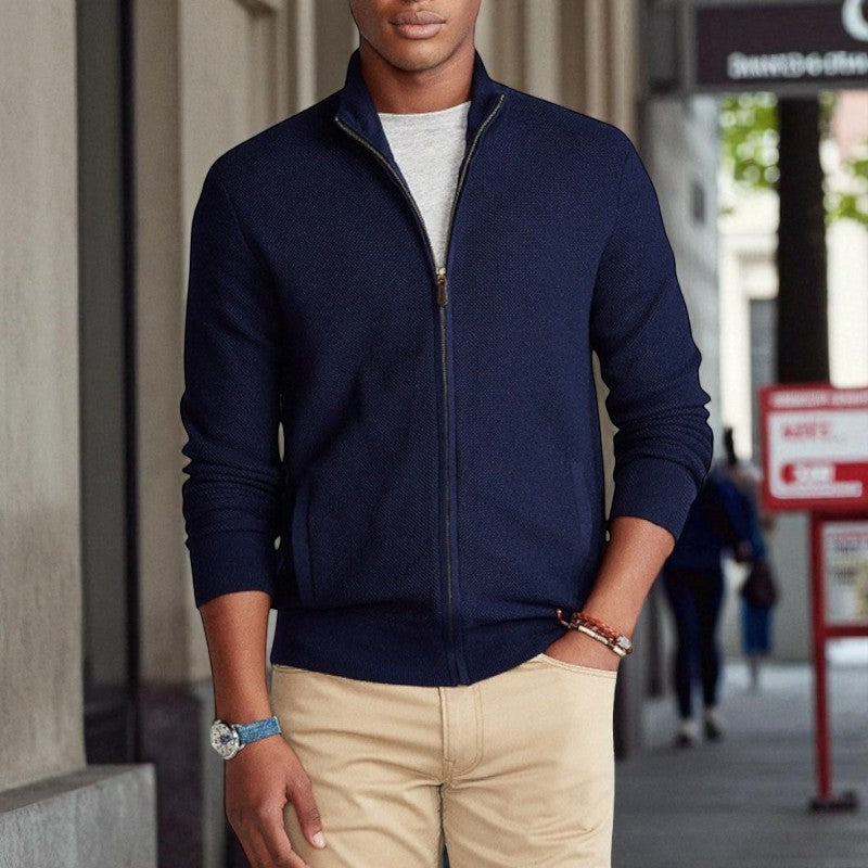 Sindre – Hel Glidelås Jakke med Lange Ermer og Lommer