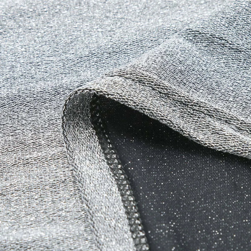 Selena - Paljett bodycon-kjole med V-hals og frynseermer