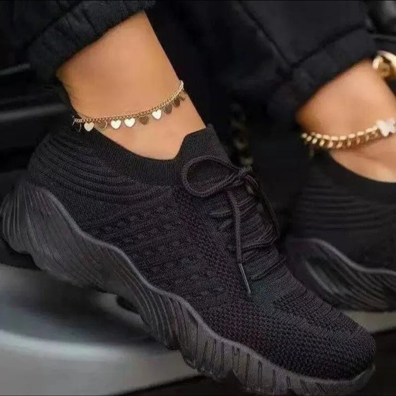 Sophia – Trendy sneakers med snøring og avslappet passform